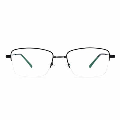 Walsh Black Rectangle Glasses