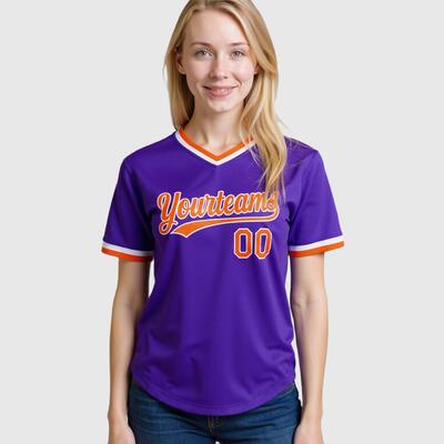 野球 シャツ パープル メンバー名前 チームネーム 背番号入り Vネック カスタマイズ