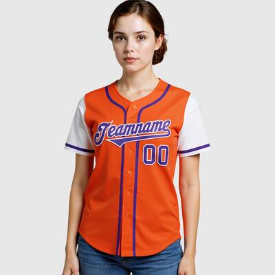Custom Orange White Authentic Two Tone Baseball Jersey with Personalized Number and Logo for Games Practices and Fan Events