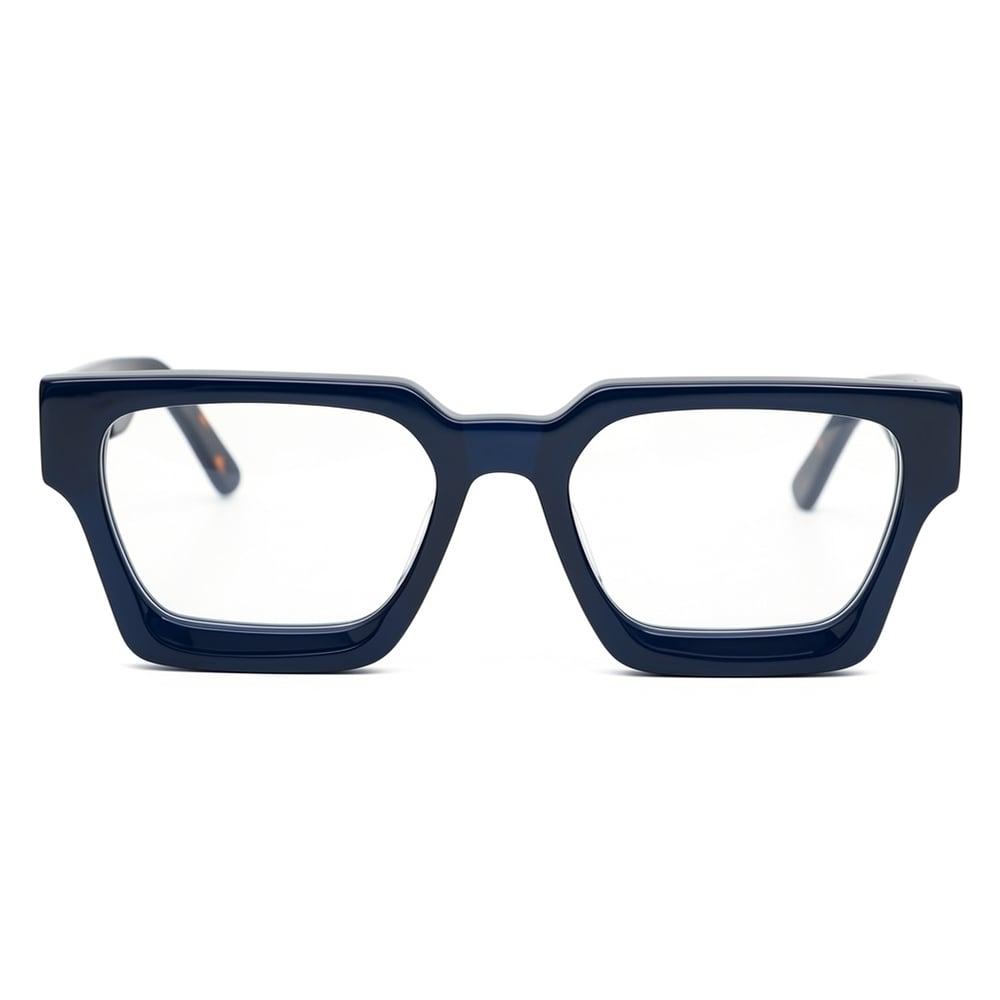 Myers Blue Square Glasses