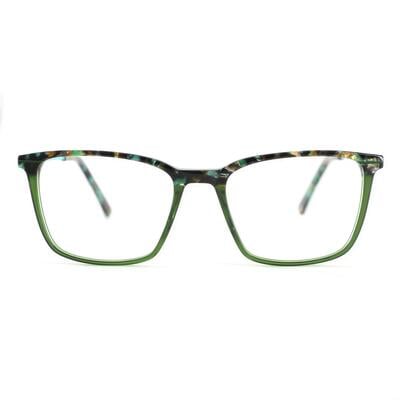 Abraham Lunettes Rectangulaires Vertes