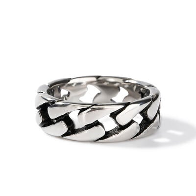 Jeulia Chain Design Stainless Steel Men's Band