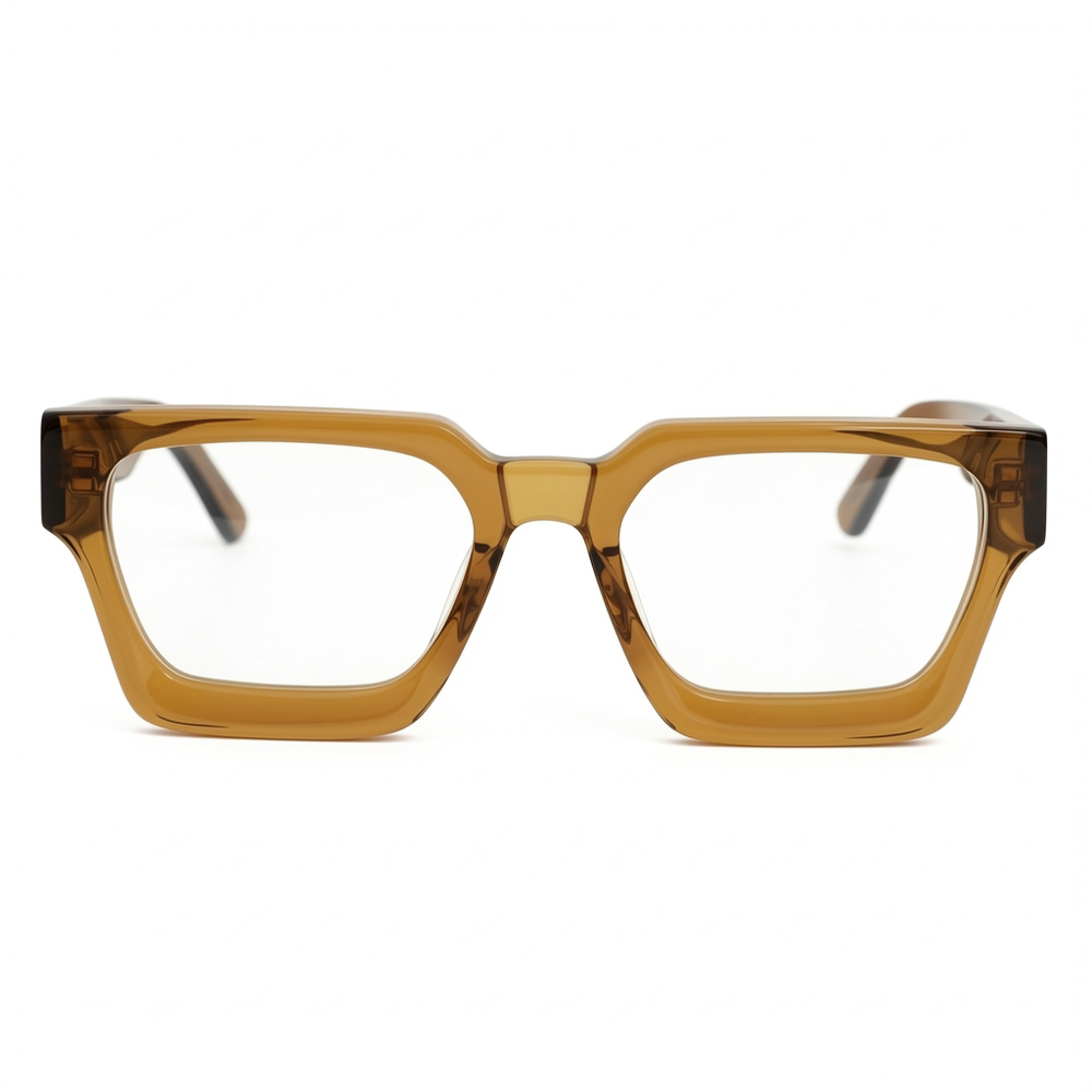 Myers Orange Square Glasses
