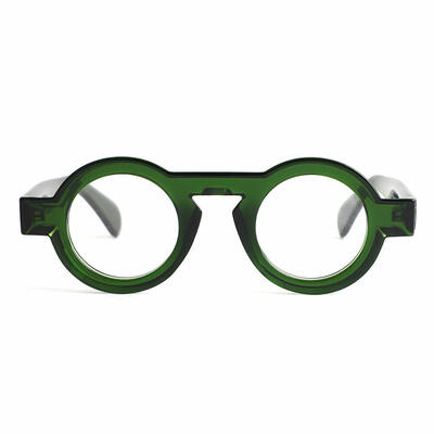 Meroy Green Round  Glasses