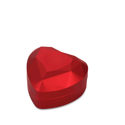 Jeulia Red Heart Shaped Necklace Box With LED Light
