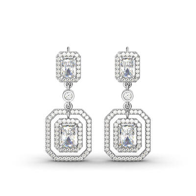 Jeulia Coronation Drop Earrings