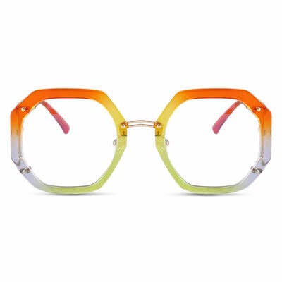 Megre Multicolor Geometric Glasses