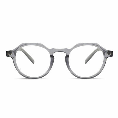 Madeline Gray Round Glasses