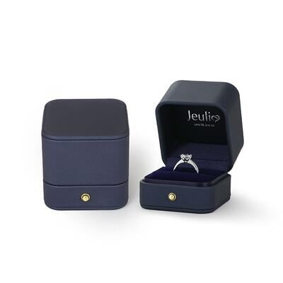 Jeulia Limited Dark Blue Proposal Ring Box