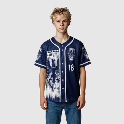 Custom Navy Blue Eagle Wisdom Baseball Jersey - Personalized Team Uniform with Custom Number