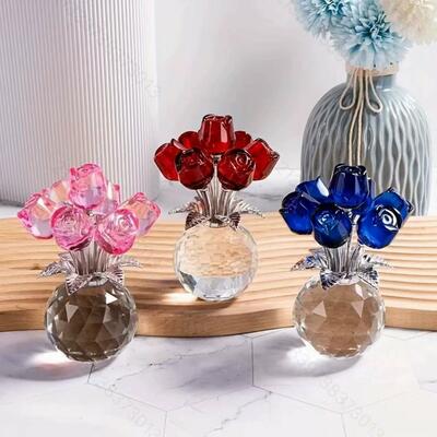 Creative Crystal Roses Exquisite Gift for Mom - Drawelry.jp