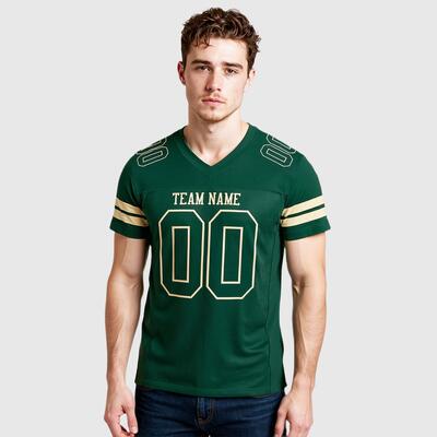 アメリカンフットボール ユニフォーム Vネック 半袖Tシャツ 男女兼用 ロゴ 背番号 チーム名 名前入れ オーダーメイド可能