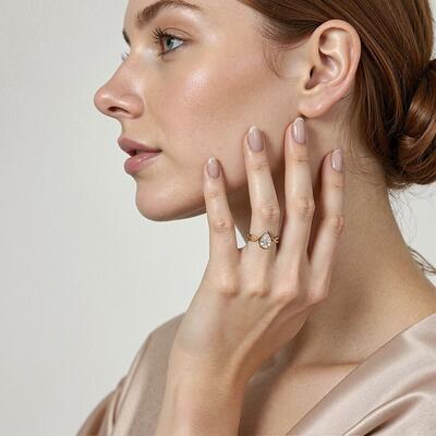 "At Your Most Beautiful" Pear Cut Solitaire Engagement Ring