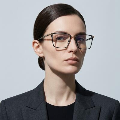 Ruskin Black Square Glasses