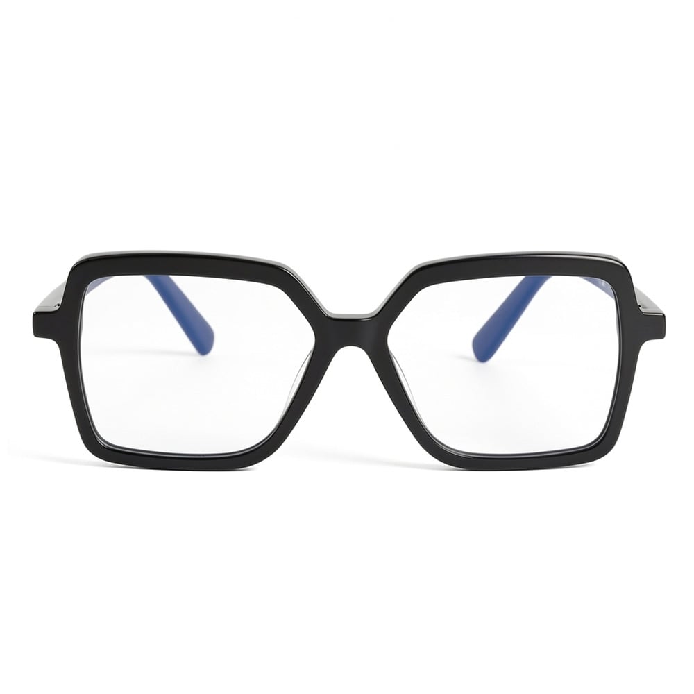 Thera Black Geometric Glasses