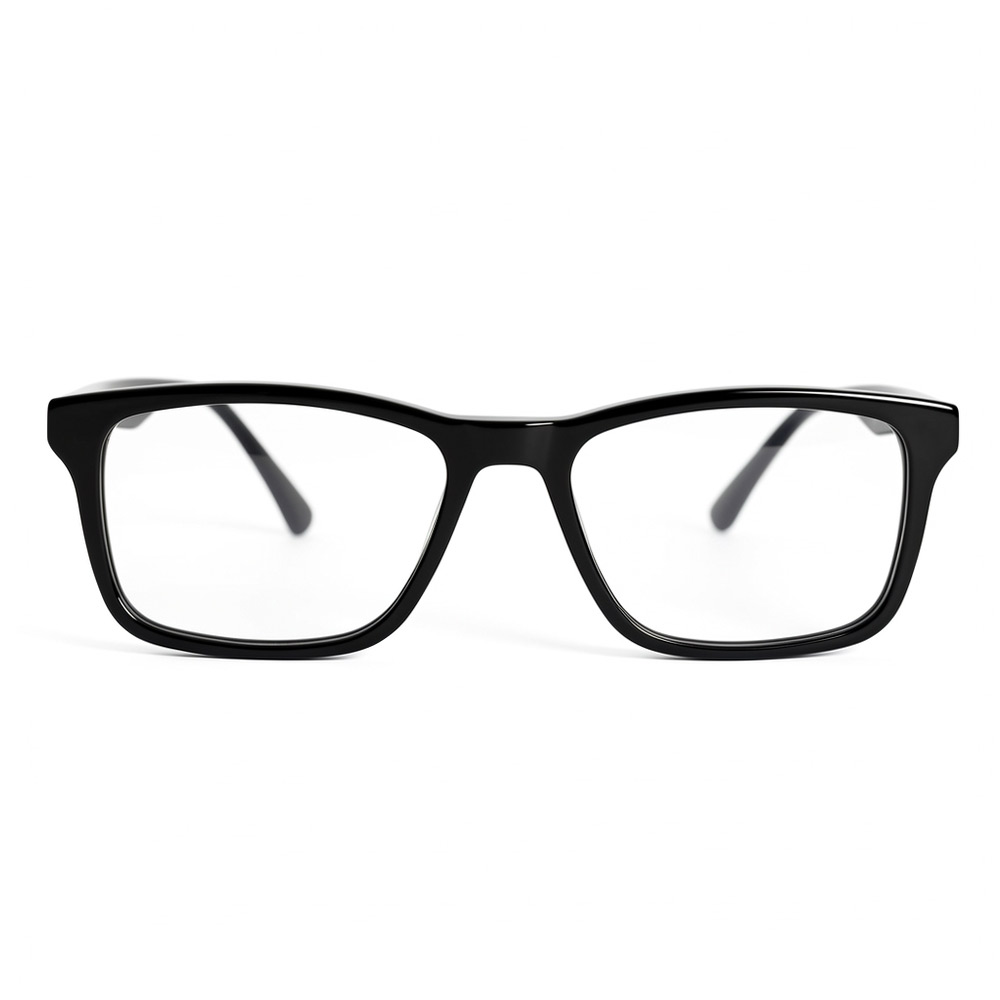 Foster Black Rectangle Glasses