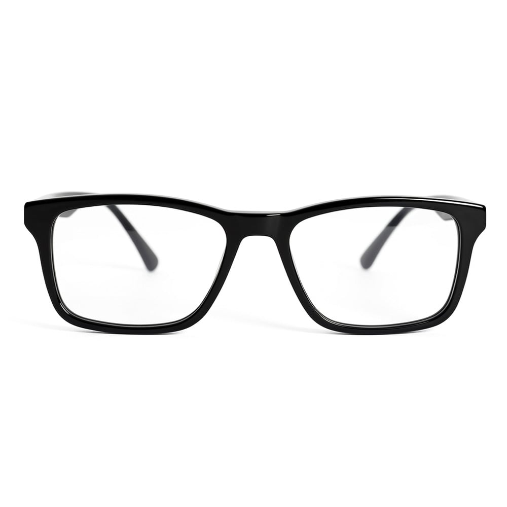 Foster Black Rectangle Glasses