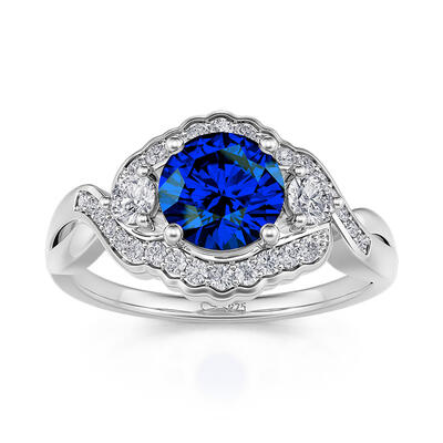 Jeulia Ocean Eye Sterling Silver Ring