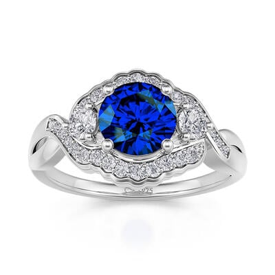 Jeulia Ocean Eye Sterling Silver Ring