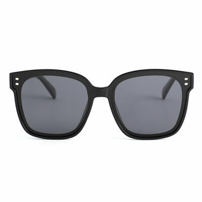 Eudora Black Square Sunglasses