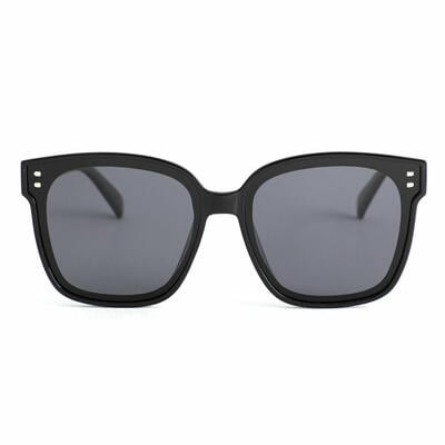 Eudora Black Square Sunglasses