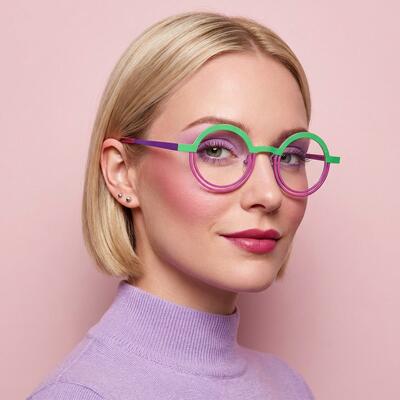 Charle Green Round Glasses