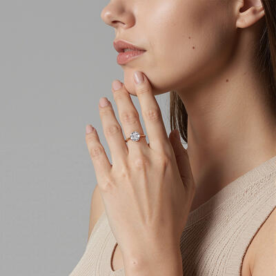 "I Promise to Be with You Forever" 2.5ct Round Cut Solitaire Engagement Ring