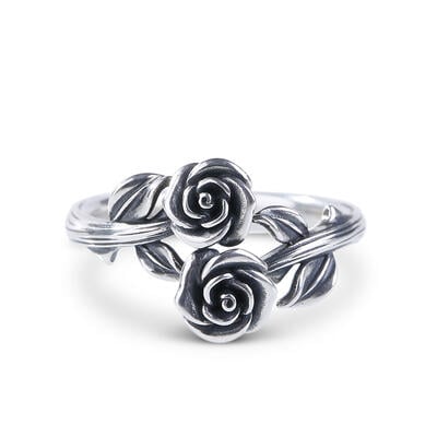 Jeulia Cross Roses Ring