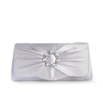 Jeulia Elegant Evening Purse Brooch Glitter Envelope Flap Clutch Handbag