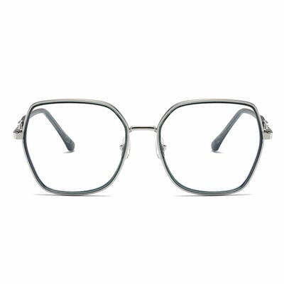 Oliver Lunettes Géométriques Bleues