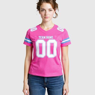 Pink Training and Match Football Jersey – High-Performance Fit, Full Customization