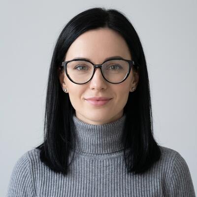 Marina Gray Cat Eye Glasses