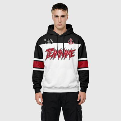 Custom White and Black Hoodie – Personalized for Fans of Tampa Bay Personalized Name & Number