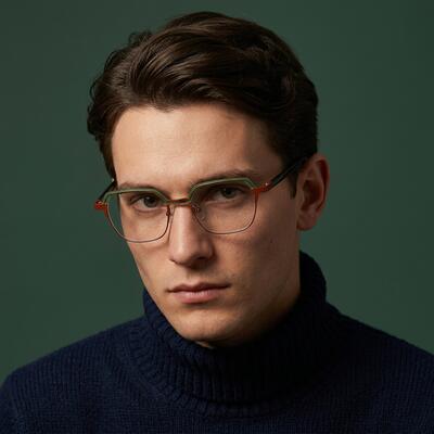 Yule Lunettes Carrées Vertes