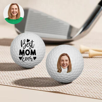 写真入り 母の日 3点セット ゴルフボール 卓上 装飾 飾り オリジナル