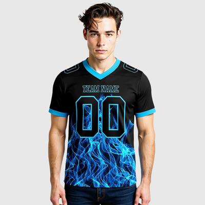 フットボール 名前 チーム名 番号 Tシャツ Vネック ジャージ スポーツウェア ユニフォーム 男女兼用 オーダーメイド