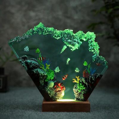 Reslol Alluring Irregular - Shaped Oceanic Resin Night Lamp