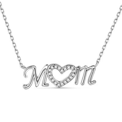 Jeulia Collier Maman Coeur Argent Sterling