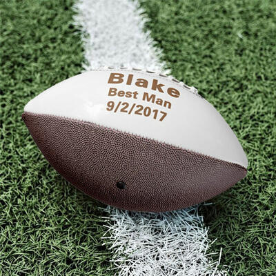 Personalized Football with Name and Other Text as a Gift for the Best Man at the Wedding