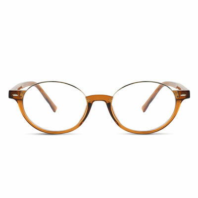 Wordsworth Brown Oval Glasses
