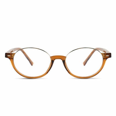 Wordsworth Brown Oval Glasses
