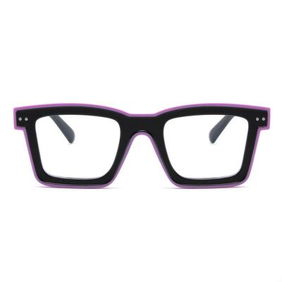Bronte Schwarze Quadratische Brille