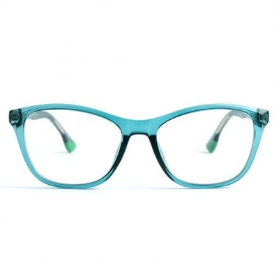 Evelyn Grüne Cat Eye Brille