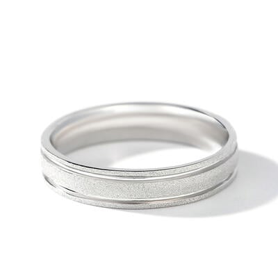 Jeulia Classic Sterling Silver Women's Band