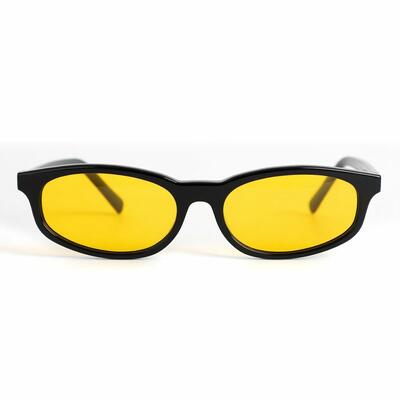 Olivia Black Rectangle Sunglasses