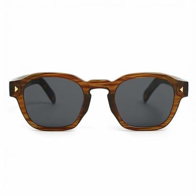 Joshua Lunettes de soleil Carrées Marron