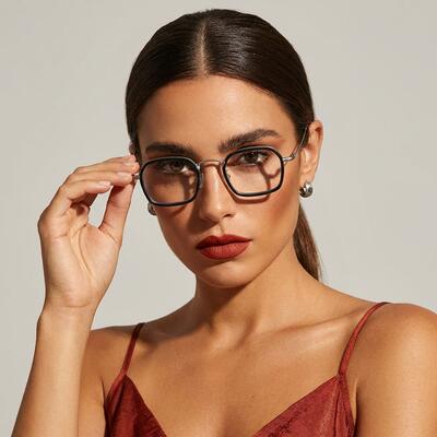 Ford Black Square Glasses
