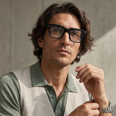 Matthew Black Square Glasses