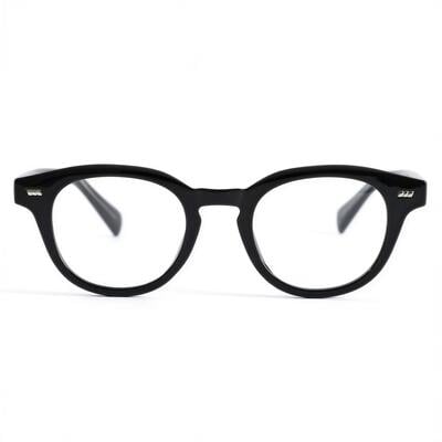 Daisy Schwarze Runde Brille