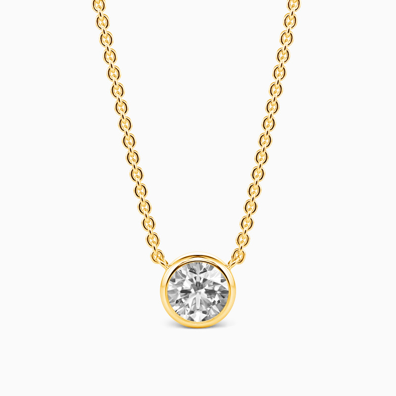 "Miss You Every Day" Round Cut Necklace